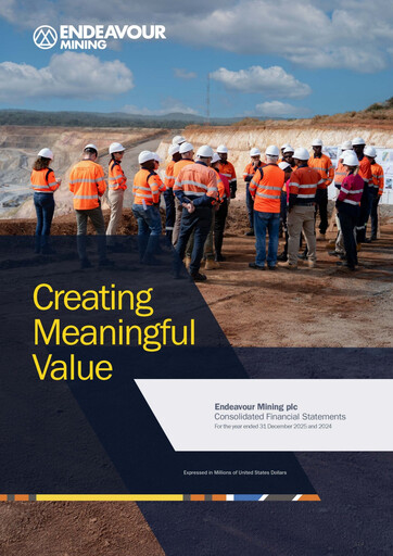 Vorschaubild Endeavour Mining Finanzmitteilung 2025