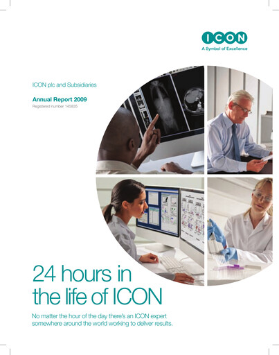 Thumbnail ICON plc Annual Report 2009