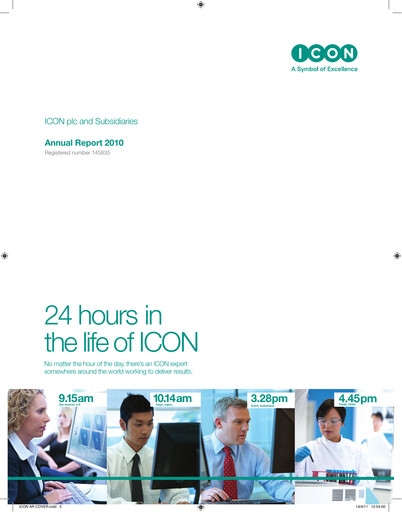 Thumbnail ICON plc Annual Report 2010