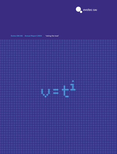 Thumbnail Evotec Annual Report 2004