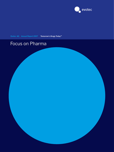 Thumbnail Evotec Annual Report 2007