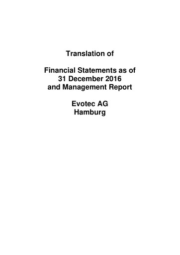 Thumbnail Evotec Financial Statement 2016