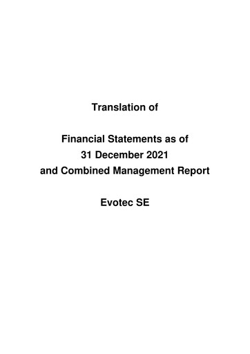 Thumbnail Evotec Financial Statement 2021