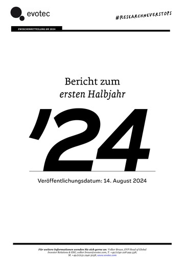 Thumbnail Evotec Half-year Report 2024-h1