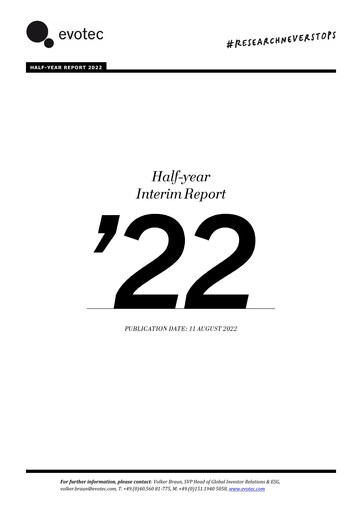 Thumbnail Evotec Half-year Report 2022-h1