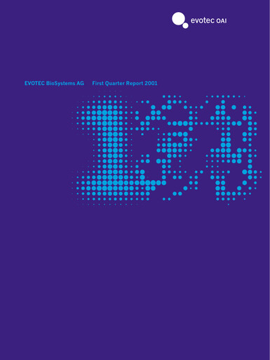 Thumbnail Evotec Quarterly Report 2001-q1