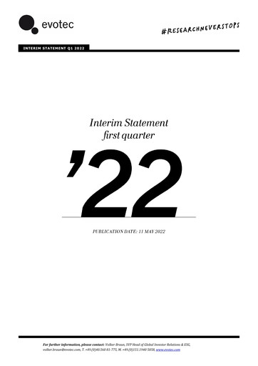 Thumbnail Evotec Quarterly Report 2022-q1