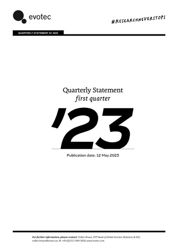 Thumbnail Evotec Quarterly Report 2023-q1