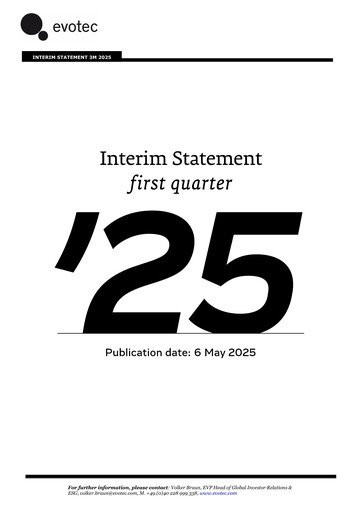 Thumbnail Evotec Quarterly Report 2025-q1