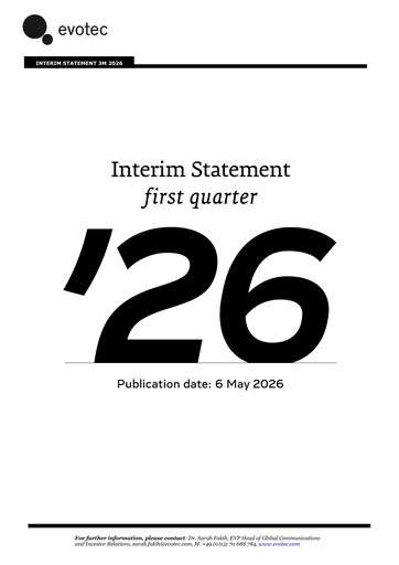 Thumbnail Evotec Quarterly Report 2026-q1