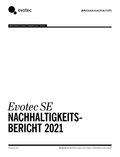 Thumbnail Evotec Sustainability Report 2021