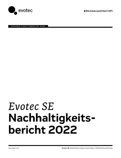 Thumbnail Evotec Sustainability Report 2022