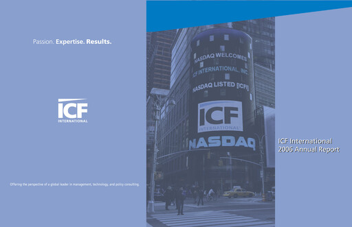 Thumbnail ICF International Annual Report 2006