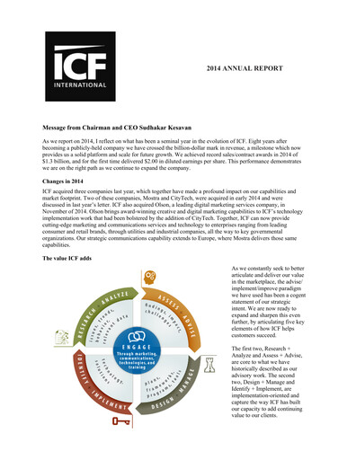 Thumbnail ICF International Annual Report 2014