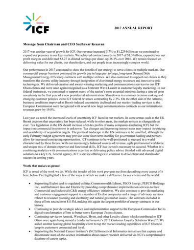Thumbnail ICF International Annual Report 2017