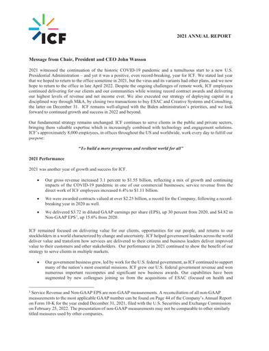 Thumbnail ICF International Annual Report 2021