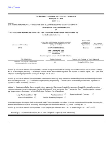 Thumbnail Icahn Enterprises
 Quarterly Report 2023-q1