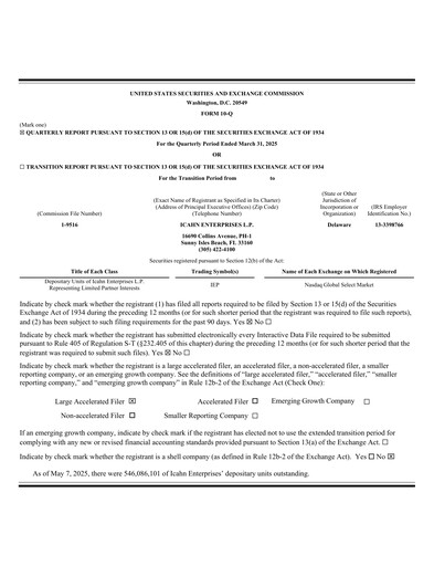 Thumbnail Icahn Enterprises
 Quarterly Report 2025-q1