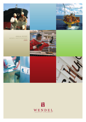 Thumbnail Wendel Annual Report 2005