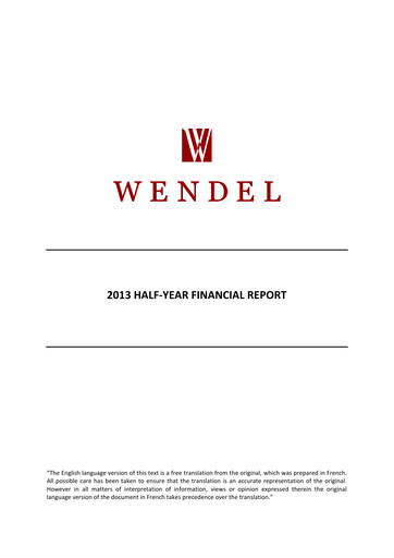 Thumbnail Wendel Half-year Report 2013-h1
