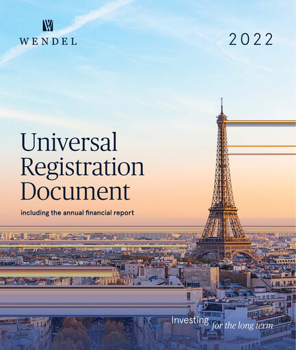 Miniature Wendel Document d'enregistrement universel 2022