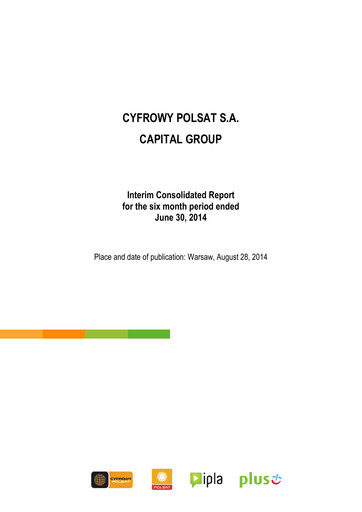 Miniature Cyfrowy Polsat
 Rapport semestriel 2014-h1