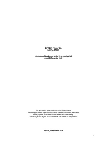 Thumbnail Cyfrowy Polsat
 Quarterly Report 2009-q3