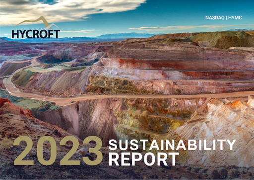 Thumbnail Hycroft Mining Sustainability Report 2023