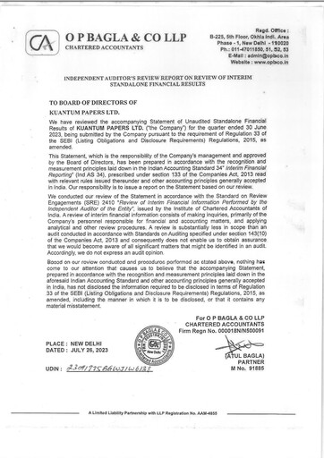 Thumbnail Kuantum Papers
 Quarterly Report 2023-q2