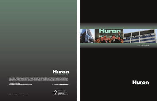 Thumbnail Huron Consulting Annual Report 2007