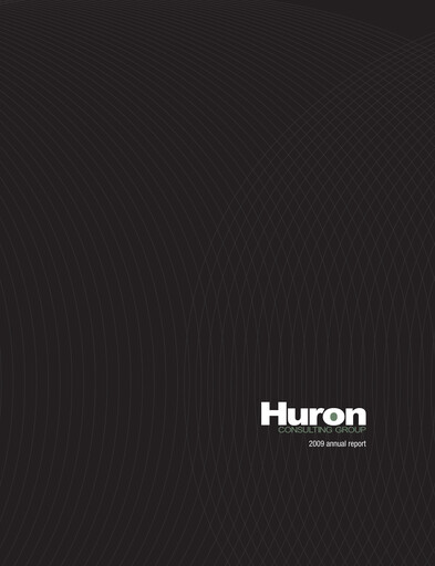 Thumbnail Huron Consulting Annual Report 2009