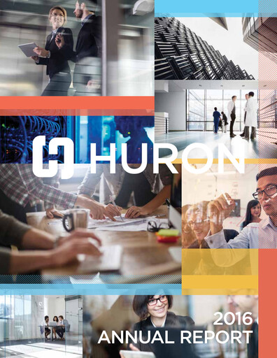 Thumbnail Huron Consulting Annual Report 2016