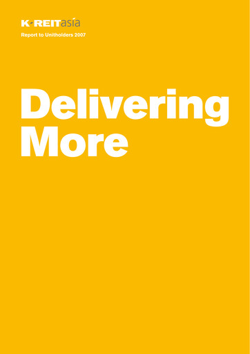 Thumbnail Keppel REIT
 Annual Report 2007