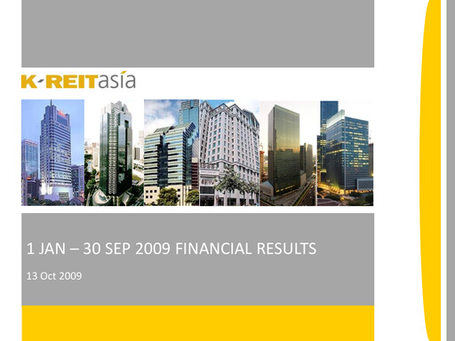 Thumbnail Keppel REIT
 Quarterly Report 2009-q3