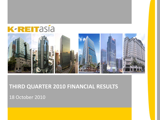 Thumbnail Keppel REIT
 Quarterly Report 2010-q3