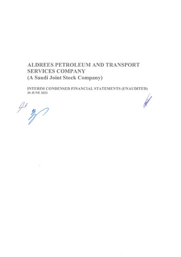 Thumbnail Aldrees Petroleum and Transport Services Financial Statement 2023-h1