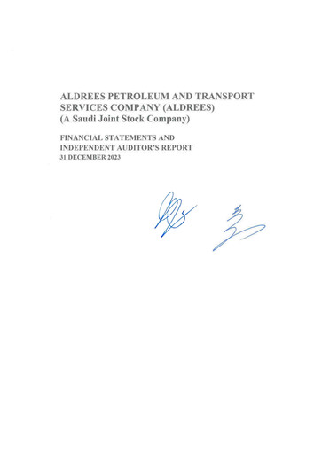 Thumbnail Aldrees Petroleum and Transport Services Financial Statement 2023