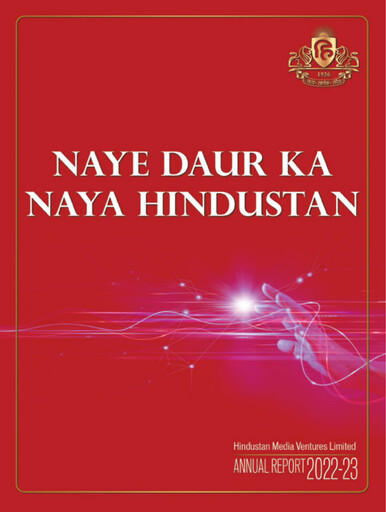 Vorschaubild Hindustan Media Ventures Jahresbericht 2022-2023