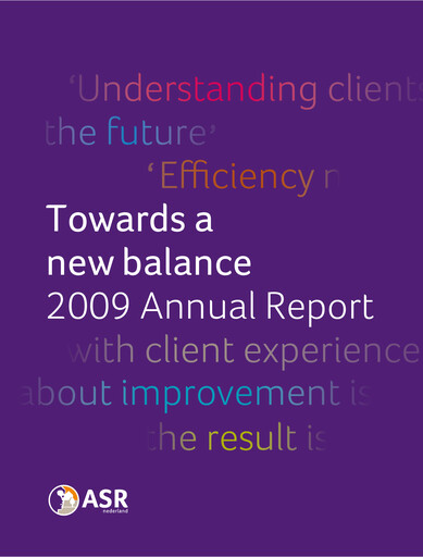 Thumbnail ASR Nederland
 Annual Report 2009