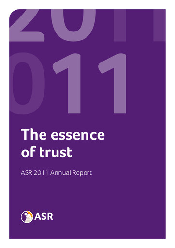 Thumbnail ASR Nederland
 Annual Report 2011