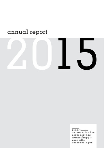 Thumbnail ASR Nederland
 Annual Report 2015
