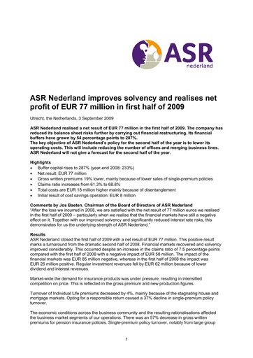 Thumbnail ASR Nederland
 Half-year Report 2009-h1