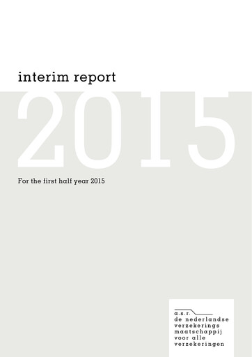 Thumbnail ASR Nederland
 Half-year Report 2015-h1
