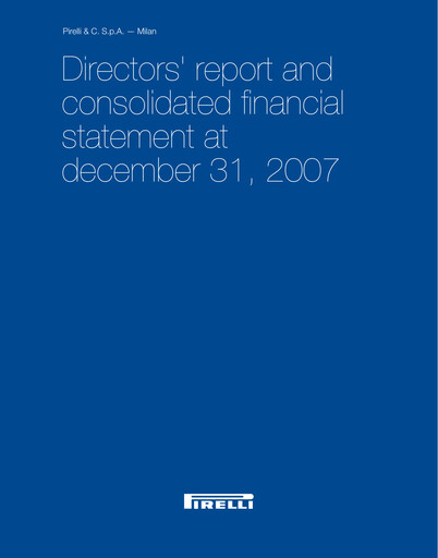 Thumbnail Pirelli
 Annual Report 2007