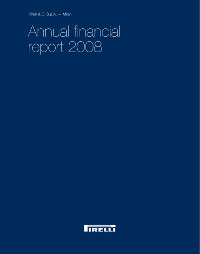 Thumbnail Pirelli
 Annual Report 2008