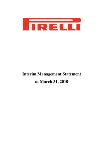 Thumbnail Pirelli
 Financial Report 2010-q1