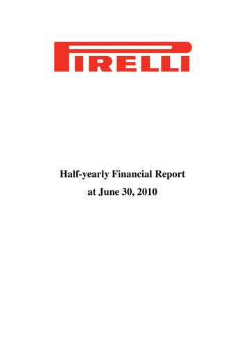Thumbnail Pirelli
 Half-year Report 2010-h1