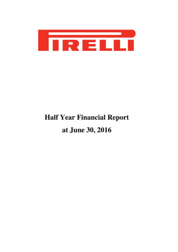 Thumbnail Pirelli
 Half-year Report 2016-h1