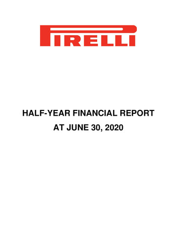 Thumbnail Pirelli
 Half-year Report 2020-h1