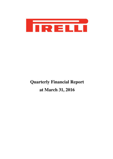 Thumbnail Pirelli
 Quarterly Report 2016-q1